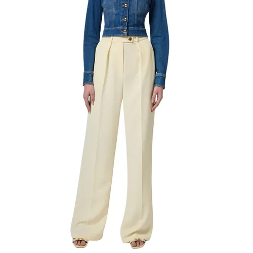 Trousers > Wide Trousers - - Elisabetta Franchi - Modalova