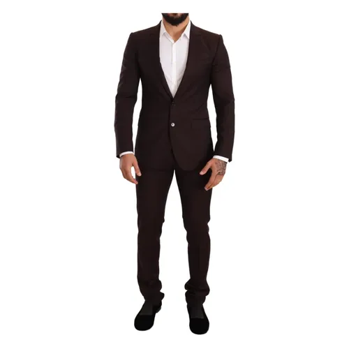 Suits > Suit Sets > Single Breasted Suits - - Dolce & Gabbana - Modalova