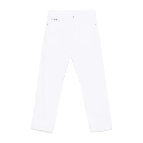 Trousers > Straight Trousers - - Moschino - Modalova