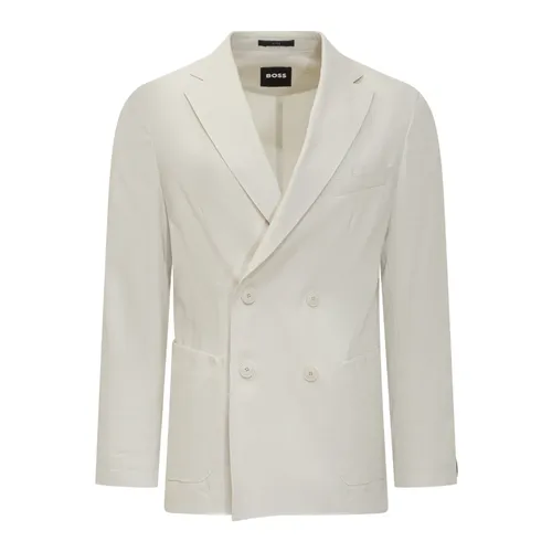 Hugo - Jackets > Blazers - White - Hugo - Modalova