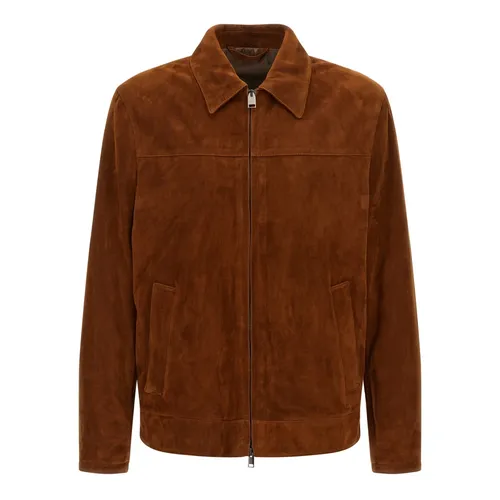 Jackets > Leather Jackets - - Brioni - Modalova