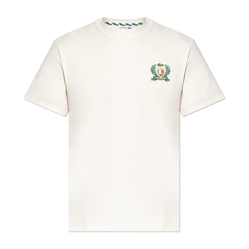 Lacoste - Tops > T-Shirts - Beige - Lacoste - Modalova