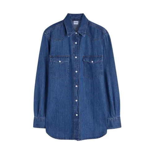 Blouses & Shirts > Denim Shirts - - Aspesi - Modalova