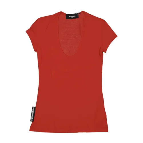Dsquared2 - Tops > T-Shirts - Red - Dsquared2 - Modalova