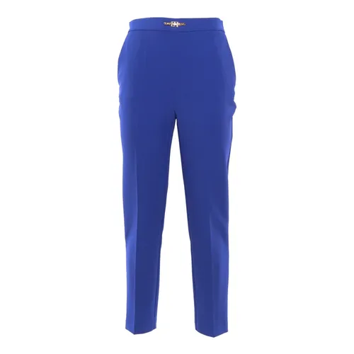 Trousers > Cropped Trousers - - Elisabetta Franchi - Modalova