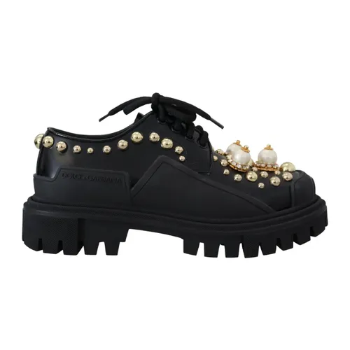Shoes > Flats > Laced Shoes - - Dolce & Gabbana - Modalova