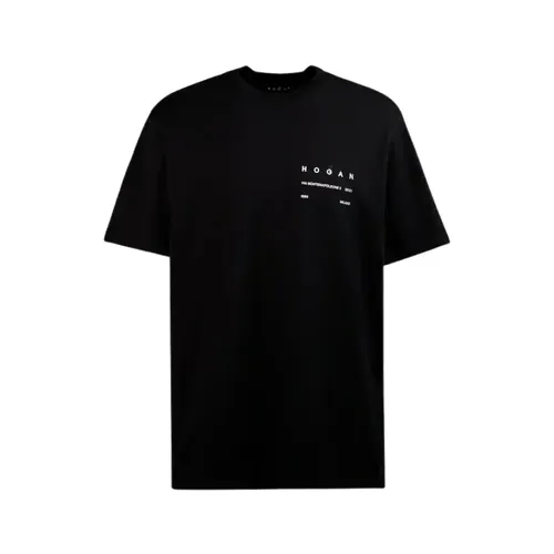 Hogan - Tops > T-Shirts - Black - Hogan - Modalova
