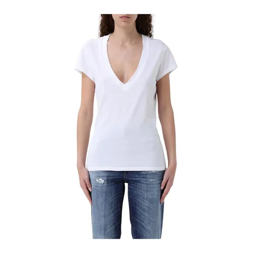 Dondup - Tops > T-Shirts - White - Dondup - Modalova