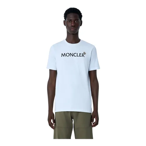 Moncler - Tops > T-Shirts - White - Moncler - Modalova