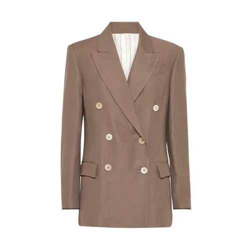 Jackets > Blazers - - Brunello Cucinelli - Modalova