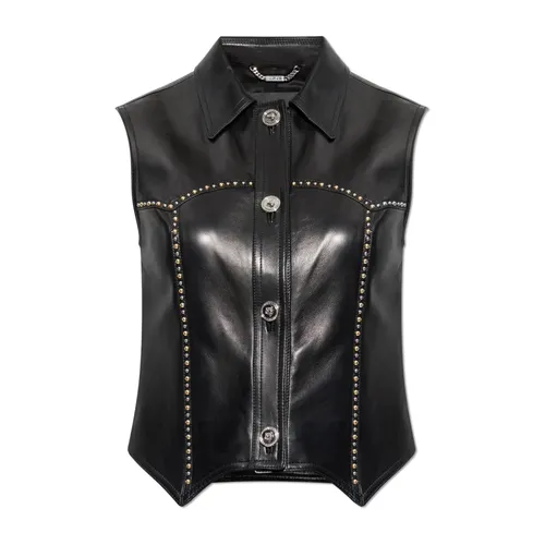 Versace - Jackets > Vests - Black - Versace - Modalova
