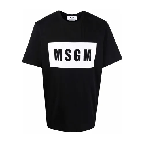Msgm - Tops > T-Shirts - Black - Msgm - Modalova