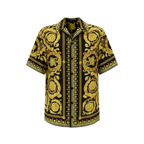 Shirts > Short Sleeve Shirts - - Versace - Modalova