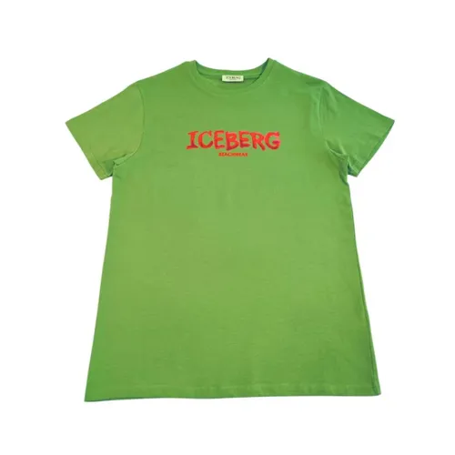 Iceberg - Tops > T-Shirts - Green - Iceberg - Modalova