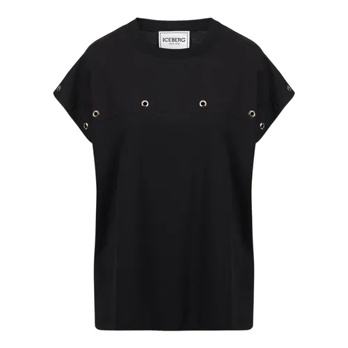 Iceberg - Tops > T-Shirts - Black - Iceberg - Modalova