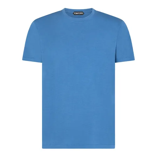 Tom Ford - Tops > T-Shirts - Blue - Tom Ford - Modalova