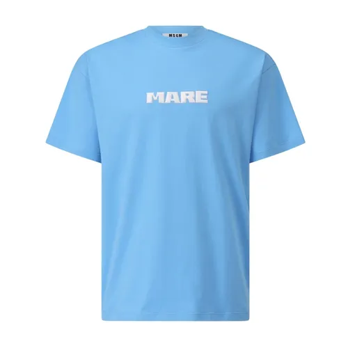 Msgm - Tops > T-Shirts - Blue - Msgm - Modalova