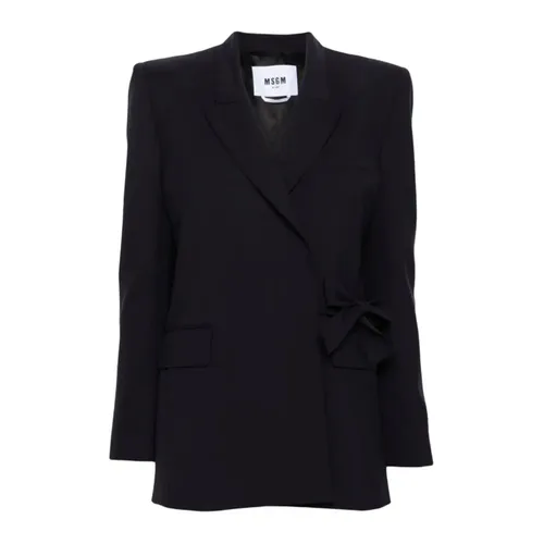 Msgm - Jackets > Blazers - Blue - Msgm - Modalova