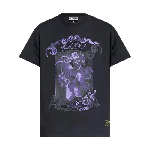 Ganni - Tops > T-Shirts - Black - Ganni - Modalova