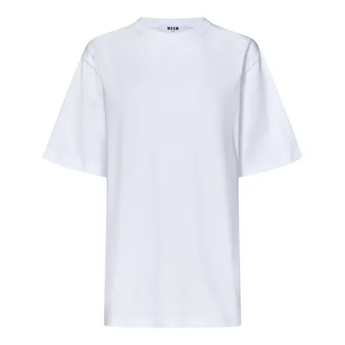 Msgm - Tops > T-Shirts - White - Msgm - Modalova