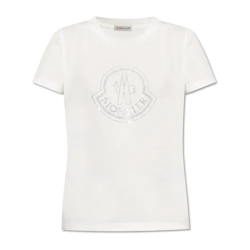 Moncler - Tops > T-Shirts - White - Moncler - Modalova