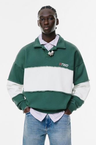 Sweat Polo À Empiècements Stwd - Pull&Bear - Modalova