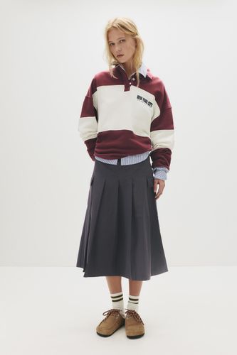 Jupe Midi Plissée À Poches - Pull&Bear - Modalova