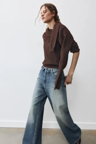 Pull Basique En Maille Douce - Pull&Bear - Modalova