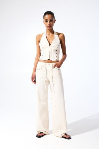 Pantalon Cordon Clous - Pull&Bear - Modalova