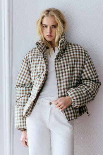 Veste Matelassée À Carreaux - Pull&Bear - Modalova