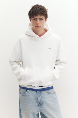 Sweat Boxy À Capuche Logo Stwd - Pull&Bear - Modalova