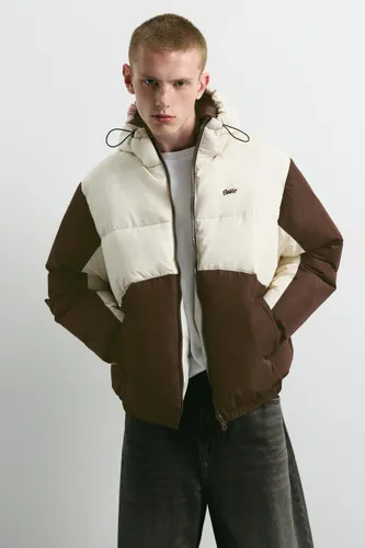Blouson Matelassé À Panneaux - Pull&Bear - Modalova