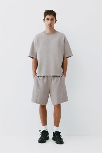 Bermuda Jogging Interlock - Pull&Bear - Modalova
