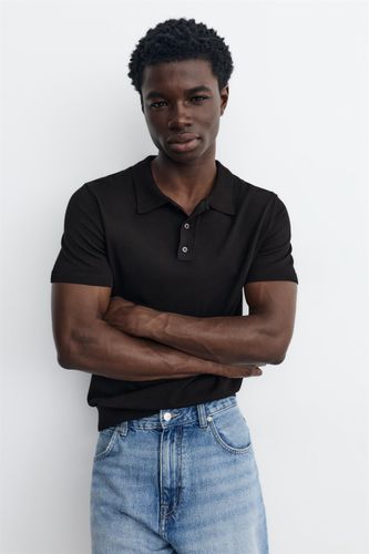 Polo Maille Manches Courtes - Pull&Bear - Modalova