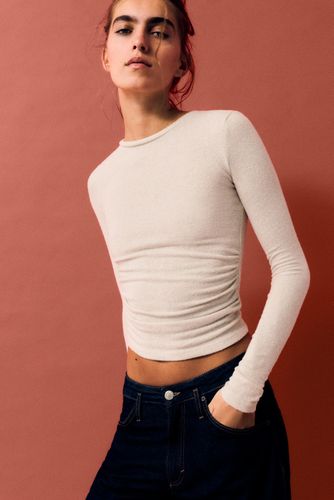 T-Shirt Froncé Toucher Doux - Pull&Bear - Modalova