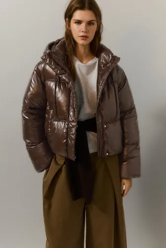 Veste Matelassée À Capuche - Pull&Bear - Modalova