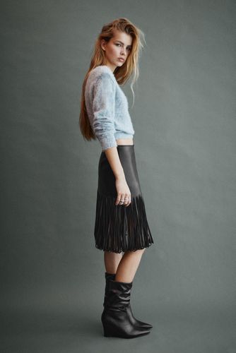Jupe Similicuir À Franges - Pull&Bear - Modalova