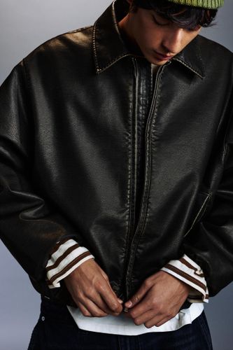 Blouson Bouffant En Similicuir - Pull&Bear - Modalova