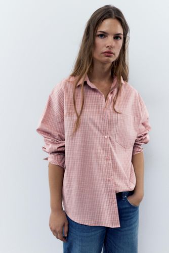 Chemise À Carreaux Avec Poche - Pull&Bear - Modalova