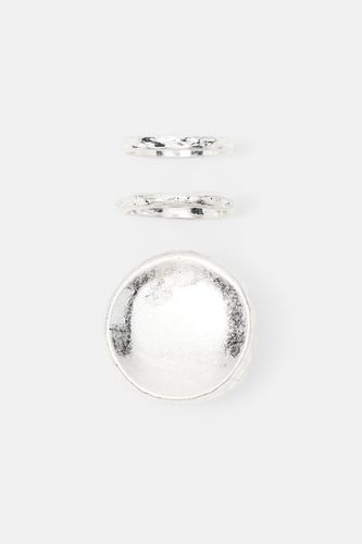 Lot De 3 Bagues Finition Irrégulière - Pull&Bear - Modalova
