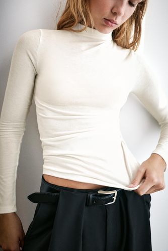 T-Shirt Basique À Col Montant - Pull&Bear - Modalova