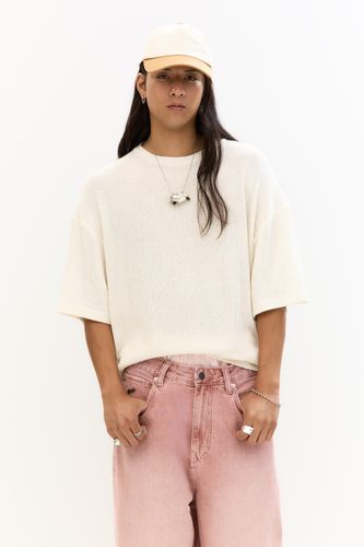 T-Shirt Boxy En Maille - Pull&Bear - Modalova