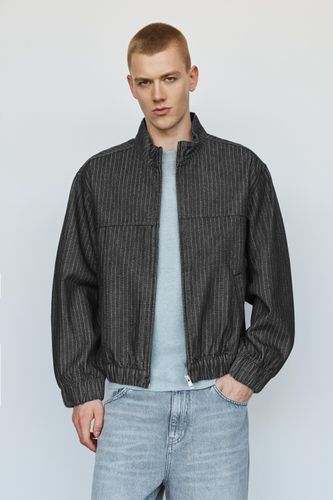 Veste Denim Rayée - Pull&Bear - Modalova