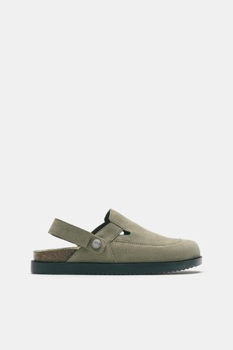 Sabots À Bride En Cuir Stwd - Pull&Bear - Modalova