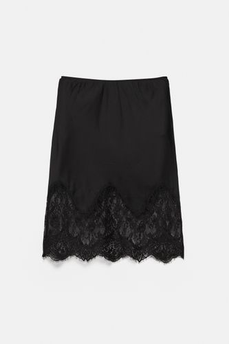 Jupe Midi Esprit Lingerie - Pull&Bear - Modalova
