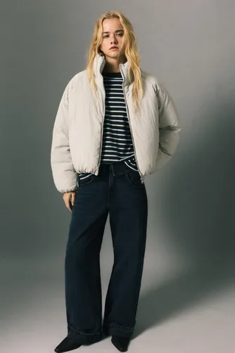 Blouson Matelassé Col Montant - Pull&Bear - Modalova