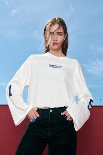 T-Shirt Graphique Numéro Manches Longues - Pull&Bear - Modalova