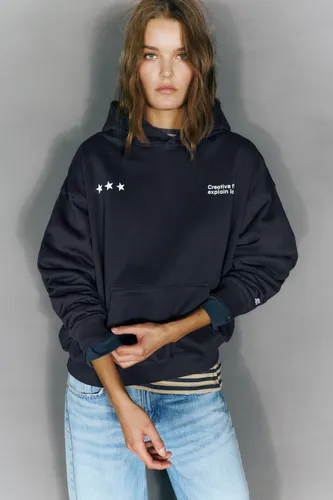 Sweat À Capuche Graphique Étoiles - Pull&Bear - Modalova
