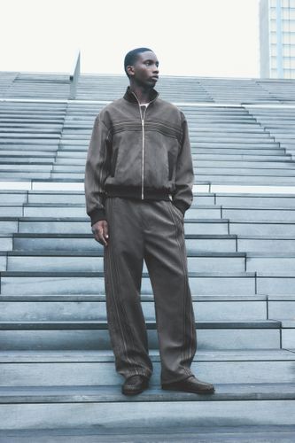 Pantalon Jogger Suédine - Pull&Bear - Modalova