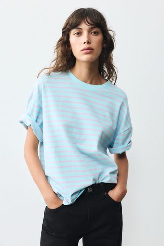 T-Shirt Oversize Manches Courtes - Pull&Bear - Modalova
